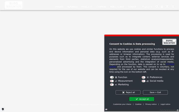 Screenshot van burg.biz