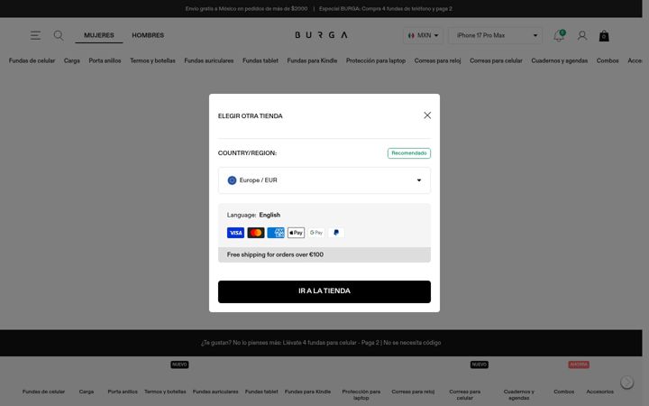 Screenshot of burga.com.mx
