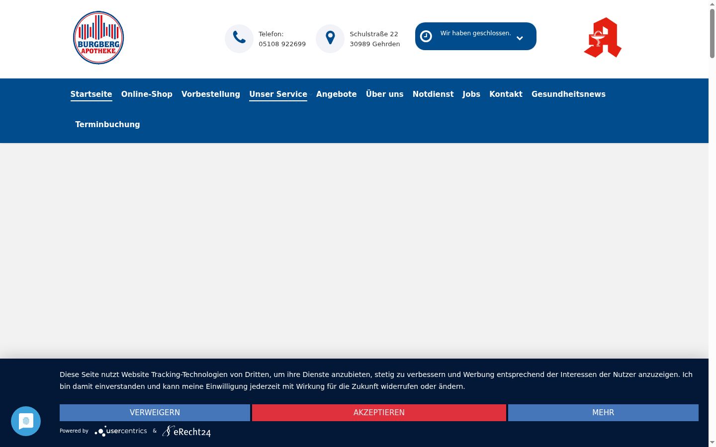 Snímka obrazovky banera súhlasu zobrazeného pred akoukoľvek interakciou