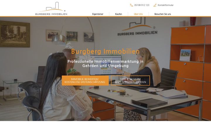 Screenshot of burgberg.immobilien