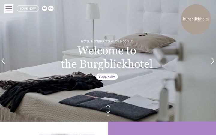 Skjámynd af burgblickhotel.de