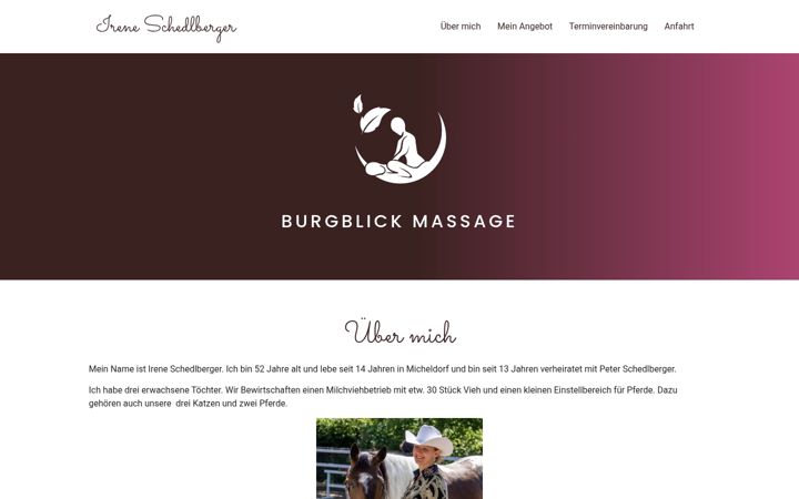 Snímek obrazovky burgblickmassage.at