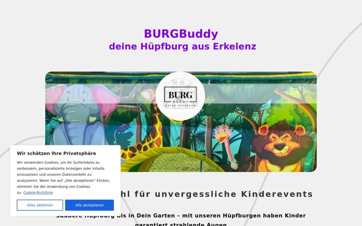 Screenshot of burgbuddy.de