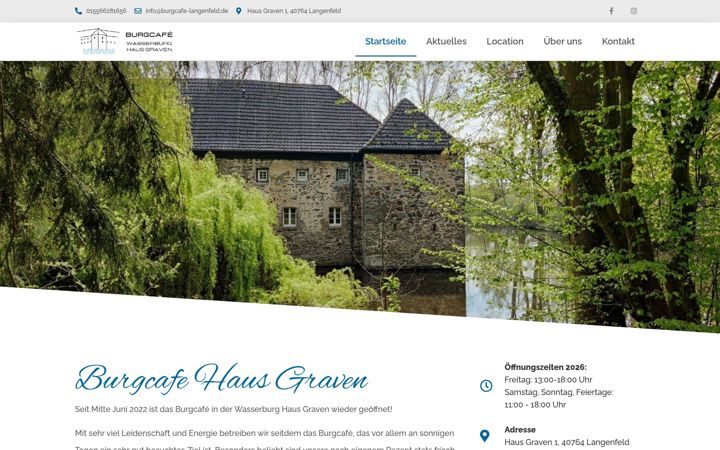 Skjámynd af burgcafe-langenfeld.de