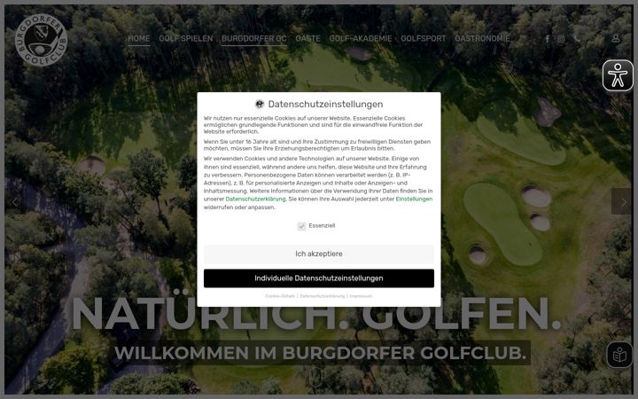Screenshot of burgdorfergolfclub.de