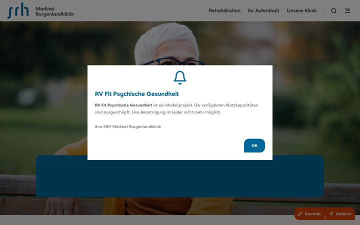 Screenshot of burgenlandklinik.de
