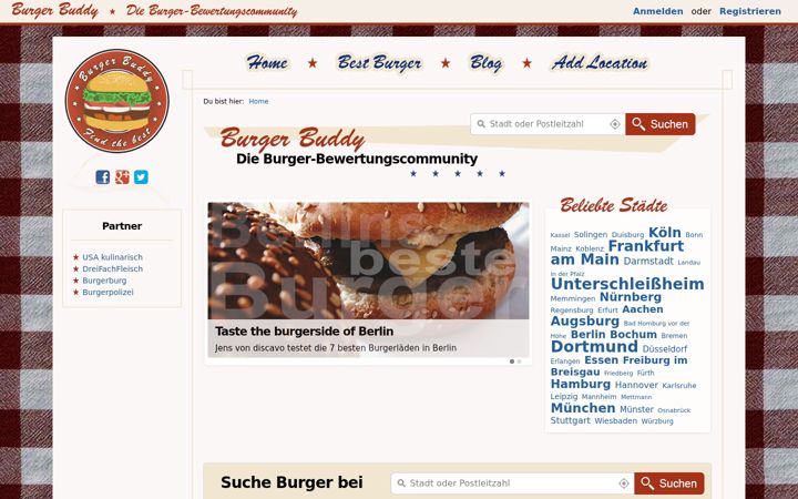 Screenshot of burger-buddy.de