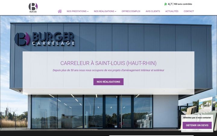 Screenshot of burger-carrelage.fr