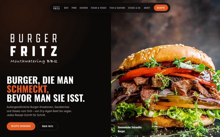 Screenshot of burger-fritz.de