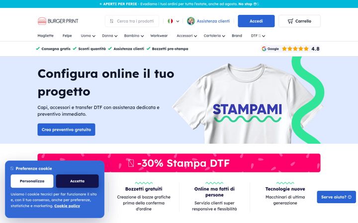 Screenshot of burger-print.com
