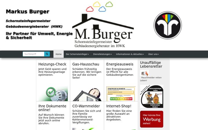 Screenshot of burger-schornsteinfeger.de