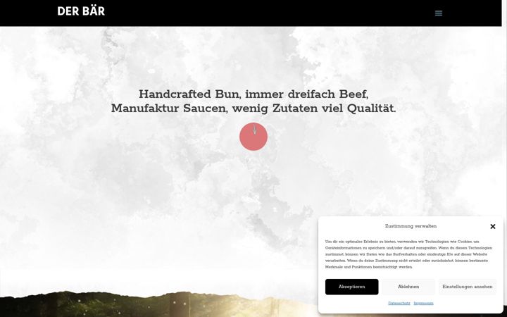 Skjámynd af burgerbaer.de