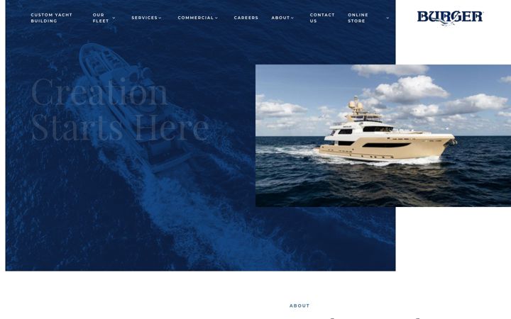 Screenshot of burgerboat.com
