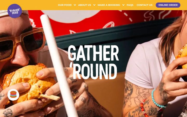 Screenshot of burgerbulls.com.au