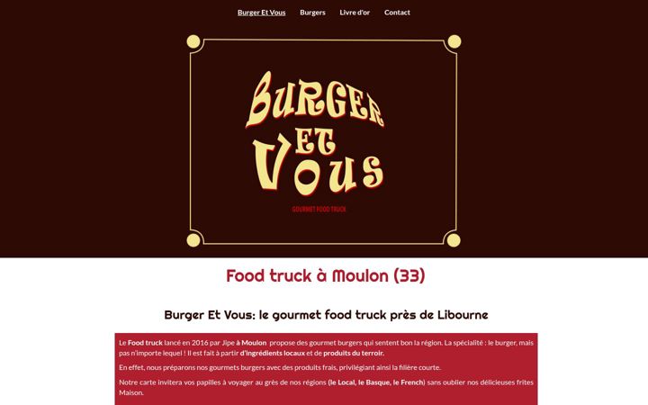 Screenshot of burgeretvous.fr