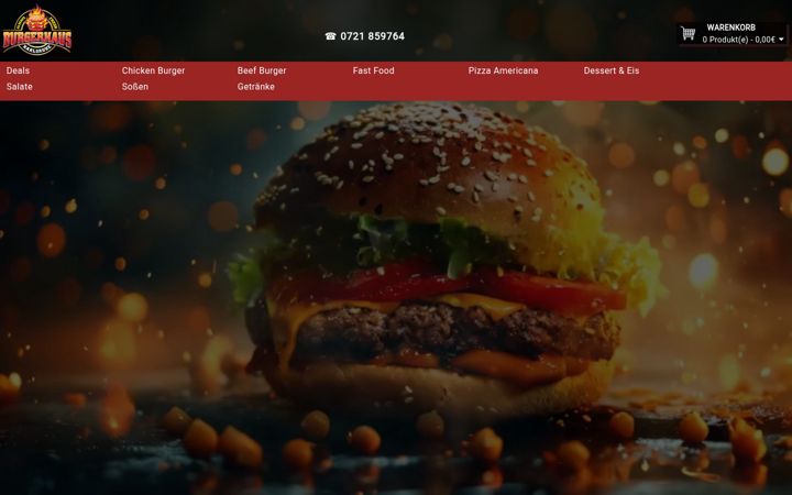 Screenshot of burgerhaus-ka.de
