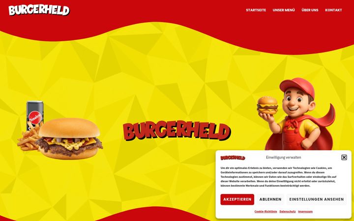 Screenshot of burgerheld.de