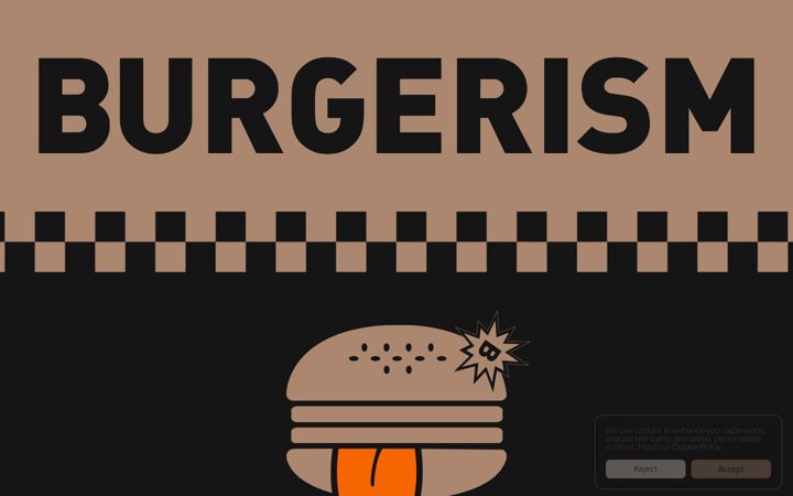 Screenshot of burgerism.co.uk