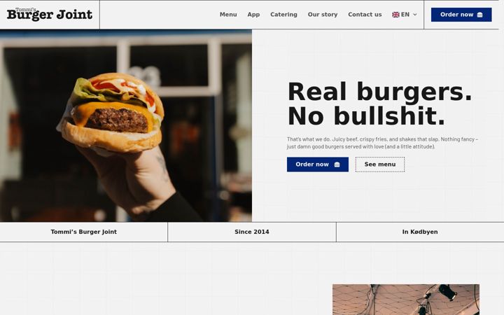 Screenshot of burgerjoint.dk