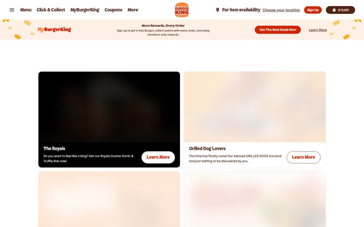 Screenshot of burgerking.at