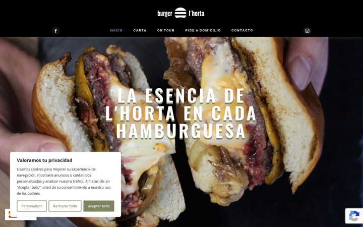 Screenshot of burgerlhorta.com