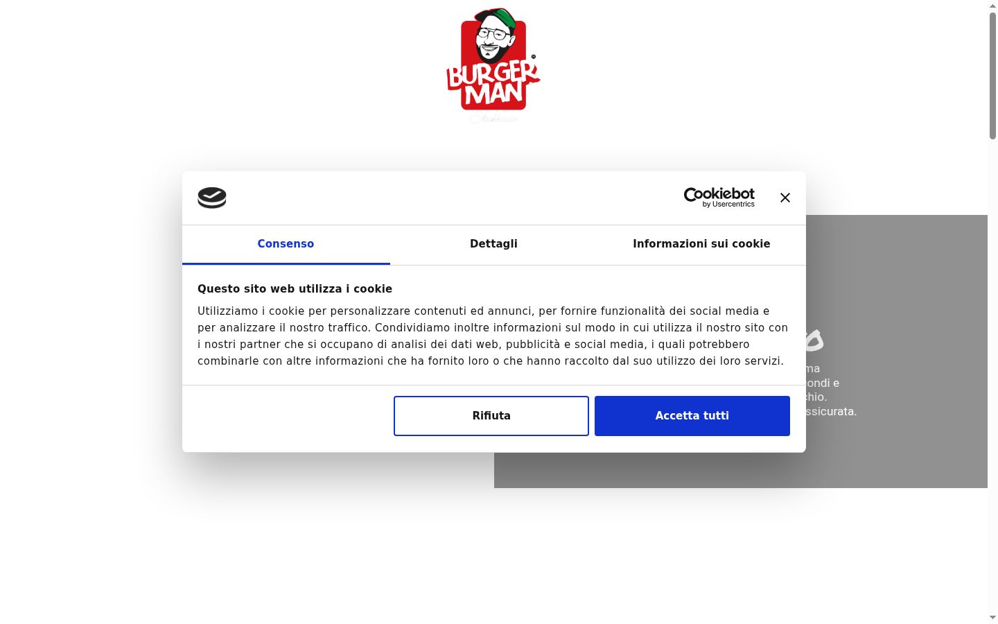 Capture d'écran de la bannière de consentement affichée avant toute interaction