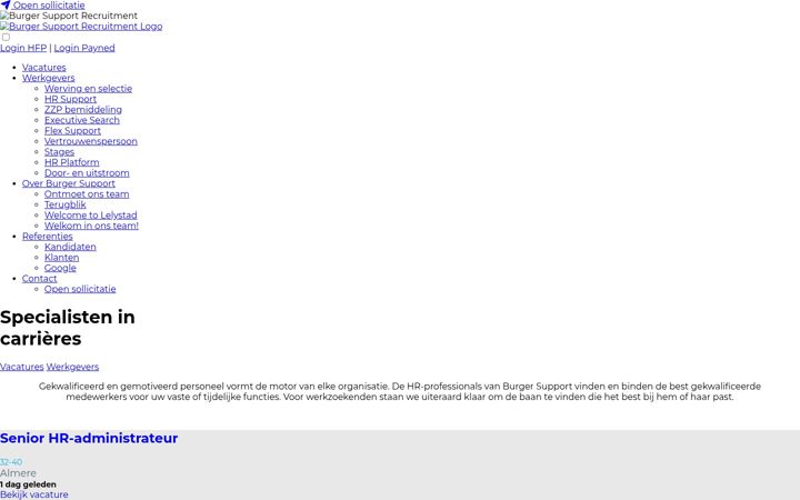 Screenshot of burgersupport.nl