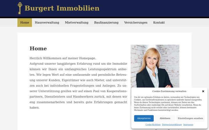 Ekrano kopija burgert-immobilien.de