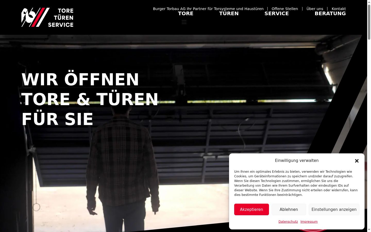 Screenshot van de toestemmingsbanner zoals getoond vóór enige interactie