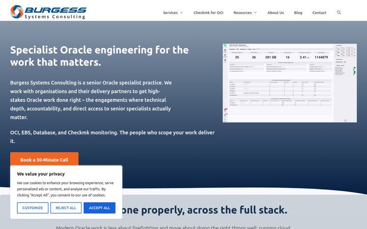 Screenshot of burgess-consulting.com.au