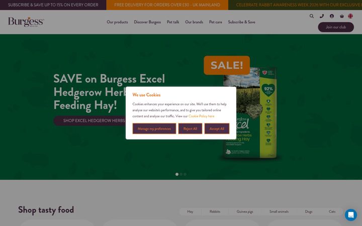 Screenshot of burgesspetcare.com