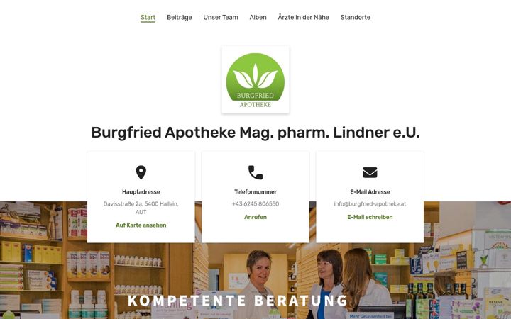 Screenshot of burgfried-apotheke.at
