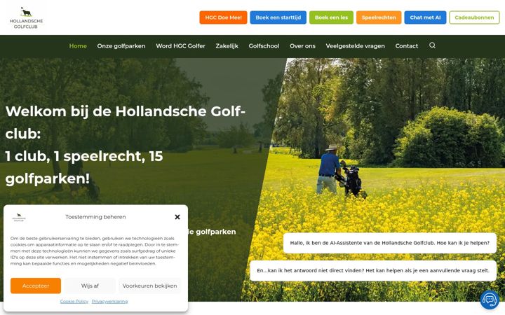 Screenshot of burggolf.nl