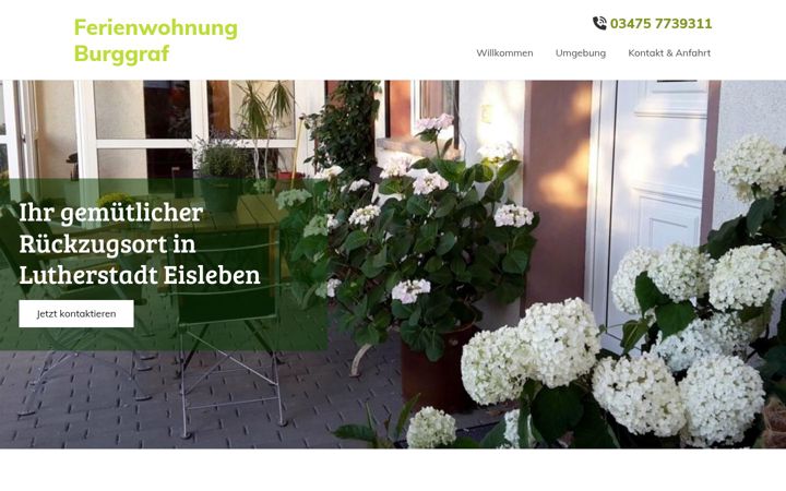 Snimka zaslona za burggraf-zimmervermietung.de