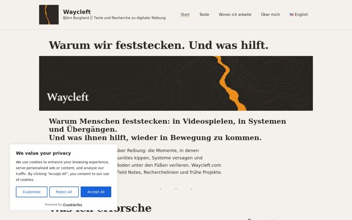 Screenshot of burghard.name