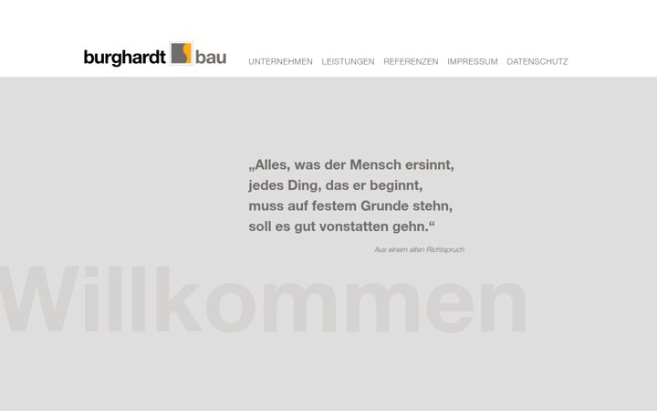 Screenshot of burghardt-bau.de