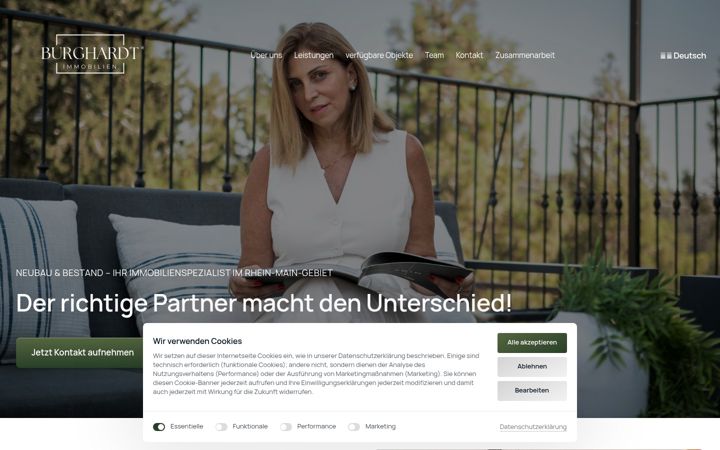 Screenshot of burghardtimmobilien.com