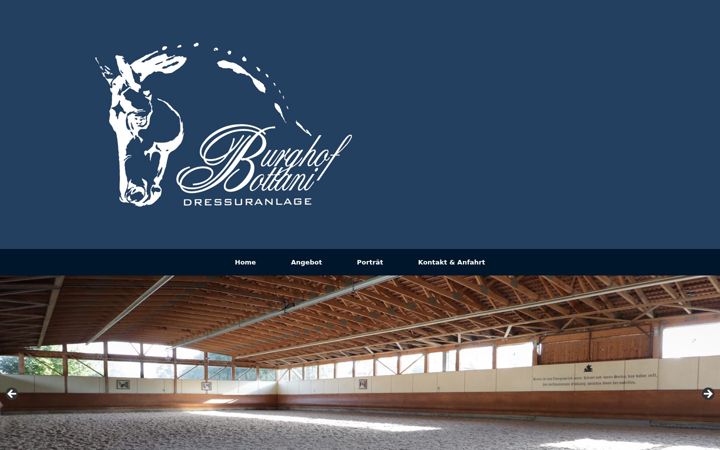 Screenshot of burghof-bottani.com