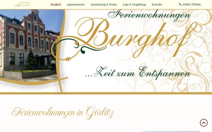 Screenshot of burghof-goerlitz.com