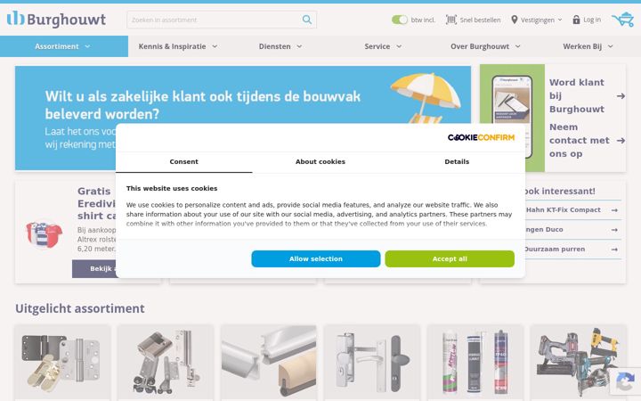 Screenshot of burghouwt.nl
