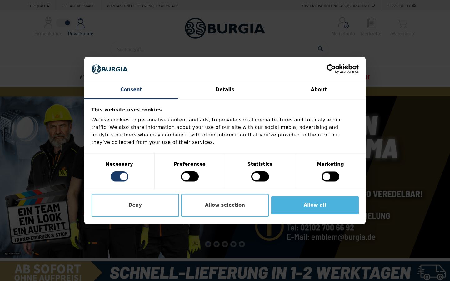 Sutikimo reklamjuostės, rodytos prieš bet kokią sąveiką, ekrano kopija