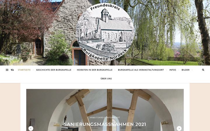Zrzut ekranu burgkapelle-nordeck.de