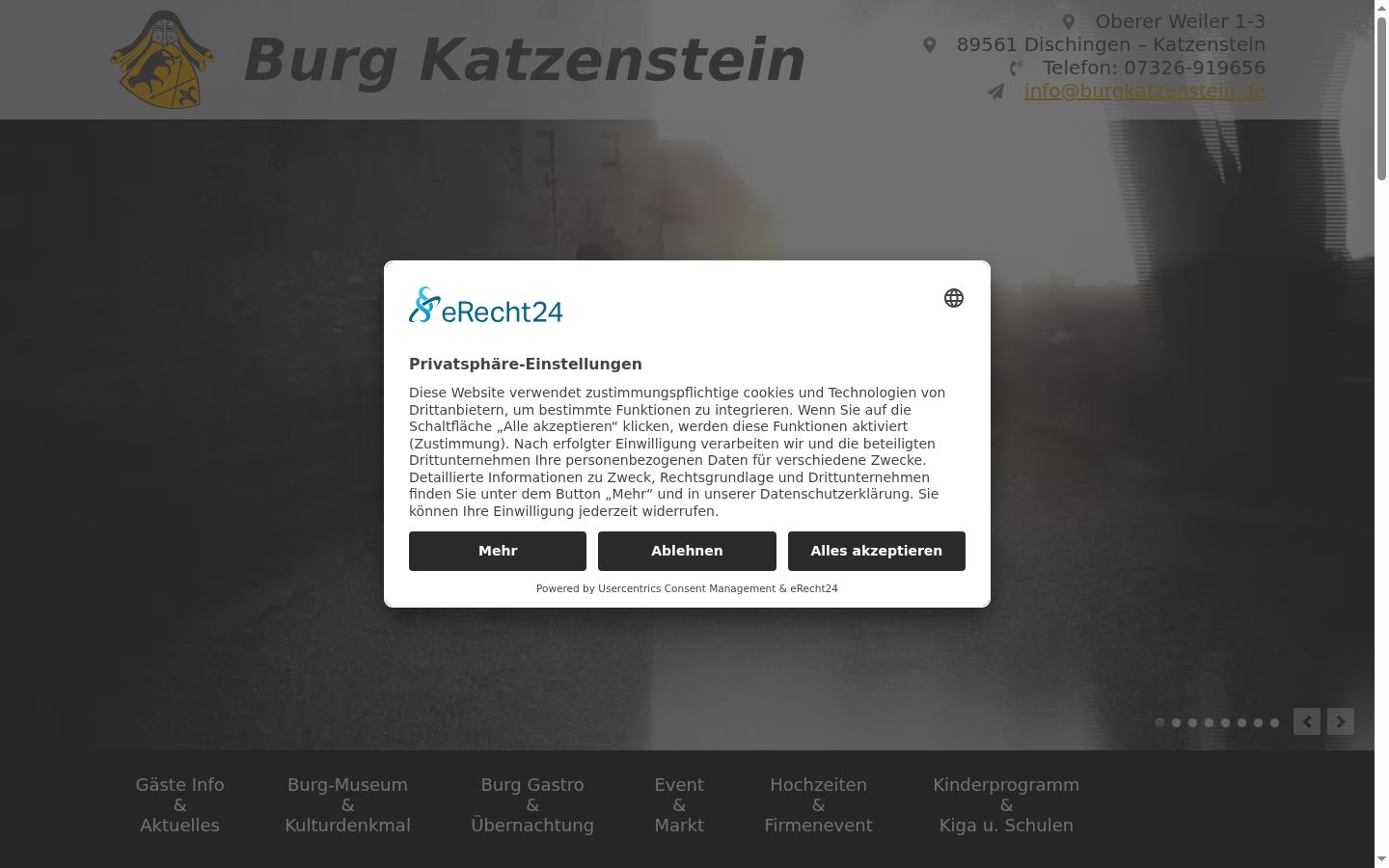 Screenshot tal-banner tal-kunsens muri qabel kwalunkwe interazzjoni