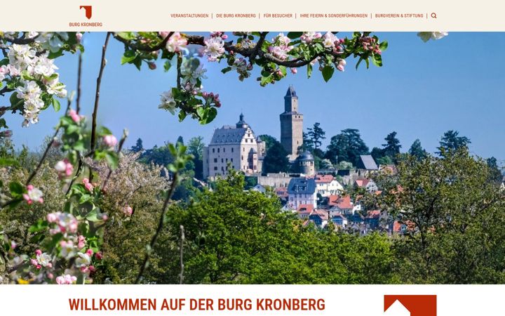 Zrzut ekranu burgkronberg.de