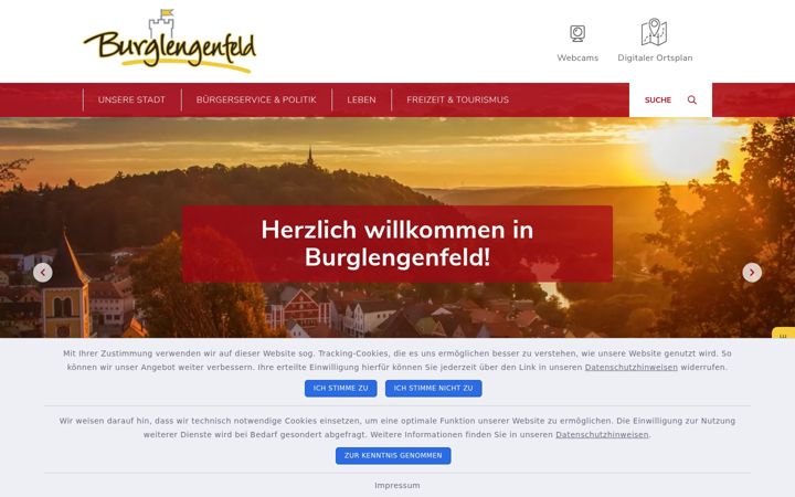 Screenshot of burglengenfeld.de