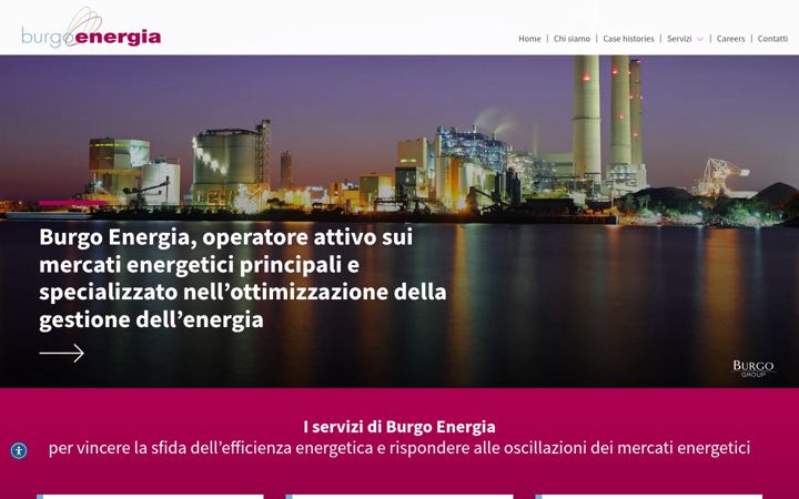 Screenshot of burgoenergia.it