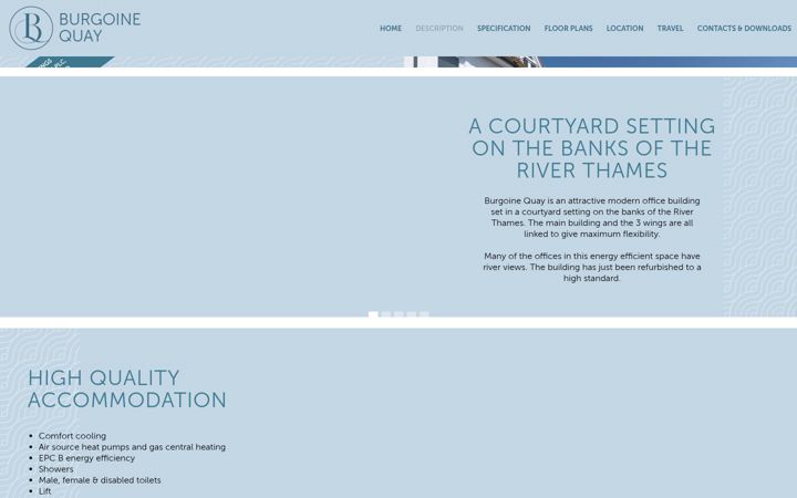 Screenshot of burgoinequay.co.uk