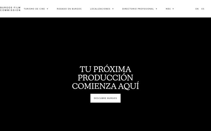 Screenshot of burgosfilmcommission.org