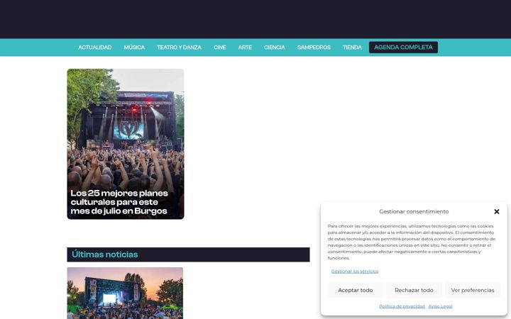 Screenshot of burgosmoderno.com