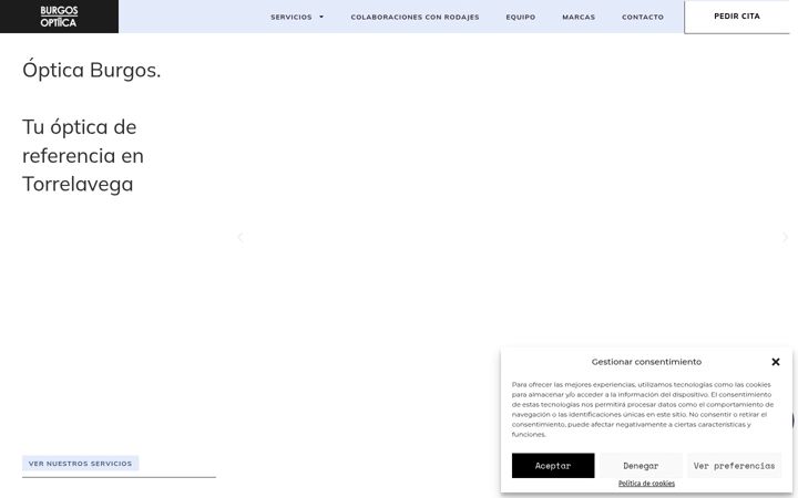 Screenshot of burgosoptica.com